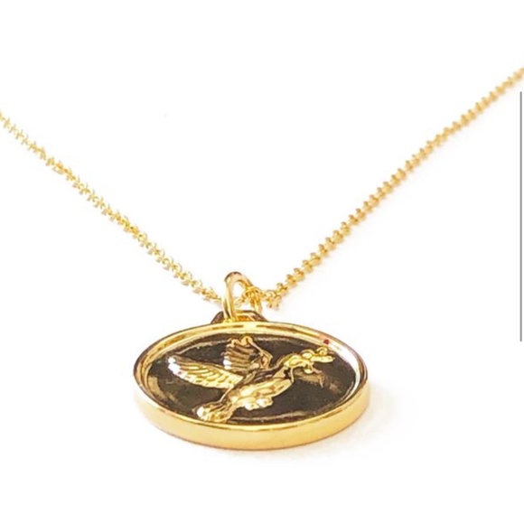 NEW Tory Burch Josephine Coin Necklace 18k GP - Picture 2 of 6